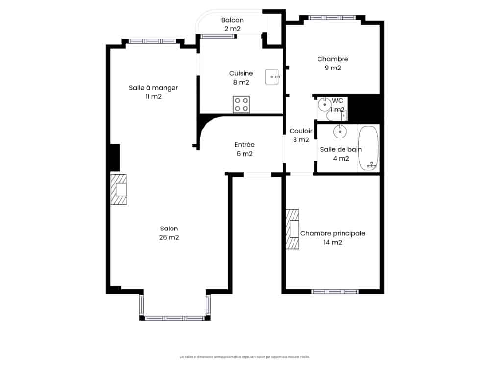 Appartement 2 chambres à vendre à WOLUWÉ-SAINT-LAMBERT pour 345 000 € (photo 13 sur 14)