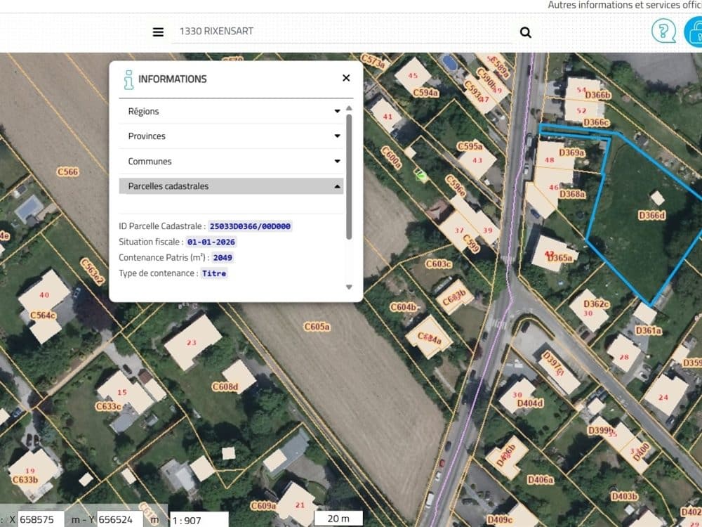 Terrains à vendre à RIXENSART pour 360 000 € (photo 10 sur 10)